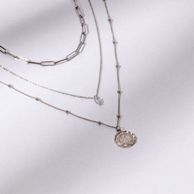 Fit For A Queen Sterling Silver Necklace Set