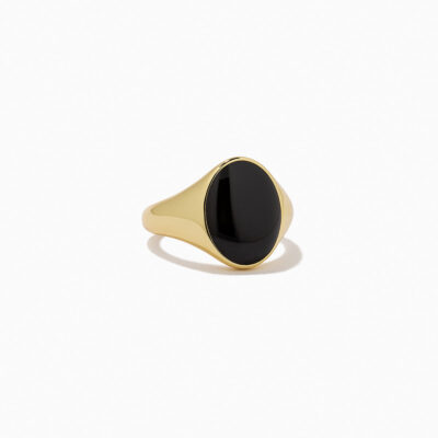 Black Onyx Oval Ring