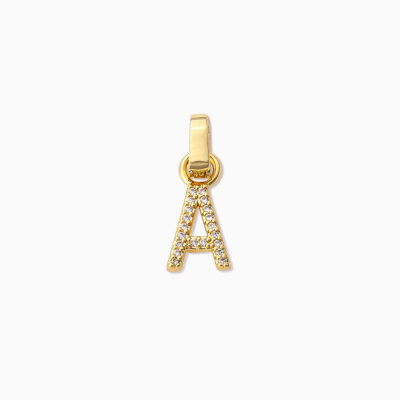 Pavé Letter Charm