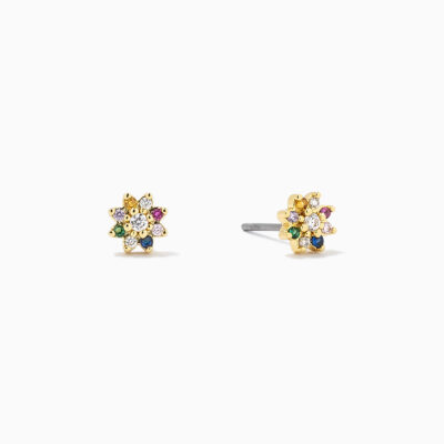 Colorful Flower Stud Earrings