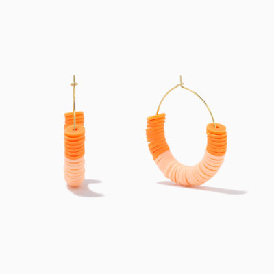 Heishi Bead Hoop Earrings