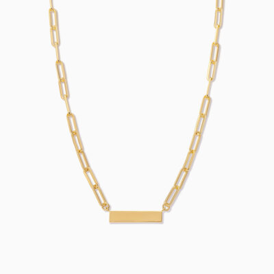 Chain and Bar Necklace