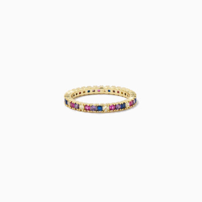 Colorful Baguette Ring