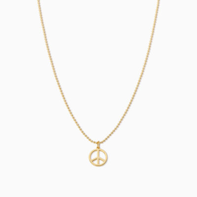 Peace Sign Pendant Necklace