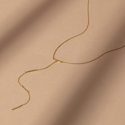 Levels Lariat Vermeil Necklace