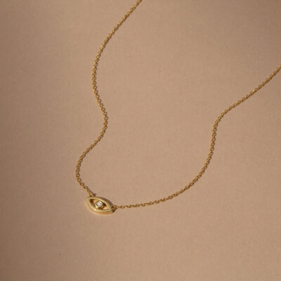 Evil Eye Vermeil Necklace