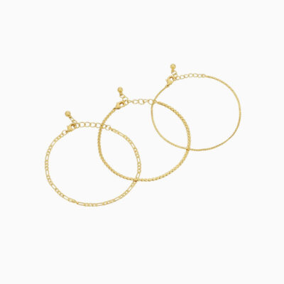 Gilded Bracelets (Set of 3)